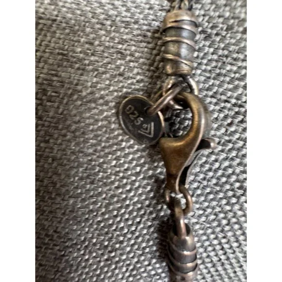 Silpada Sterling Silver Glass Pendant Necklace 18" - Picture 2 of 4